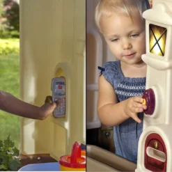 Step2 Cabane De Jardin Enfant En Plastique - Maison Neat & Tidy Bleue -Jardelix Soldes Magasin cabane enfants cottage neat tidy bleu plastique rotomoule resistant 109x102x76cm 1 5ans 3