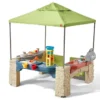 Step2 Cabane Multifonctions : Tonnelle, Cuisine, Eau & Sable Pour Enfant -Jardelix Soldes Magasin cabane jeux exterieur canopee grill barbecue table enfant 3