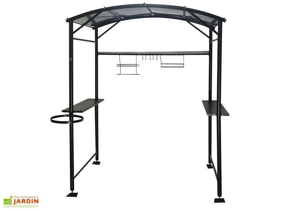 Carport Abri Pour Barbecue Acier Galvanisé Et époxy 2,5 X 1,35 M 4 Carport Abri Pour Barbecue Acier Galvanisé Et époxy 2,5 X 1,35 M – Image 2