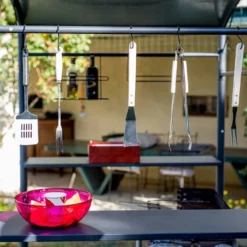 Carport Abri Pour Barbecue Acier Galvanisé Et époxy 2,5 X 1,35 M 10 Carport Abri Pour Barbecue Acier Galvanisé Et époxy 2,5 X 1,35 M -Jardelix Soldes Magasin carport barbecue accessoirs acier