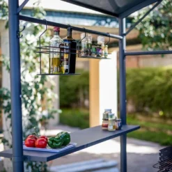 Carport Abri Pour Barbecue Acier Galvanisé Et époxy 2,5 X 1,35 M 11 Carport Abri Pour Barbecue Acier Galvanisé Et époxy 2,5 X 1,35 M -Jardelix Soldes Magasin carport barbecue acier accessoirs