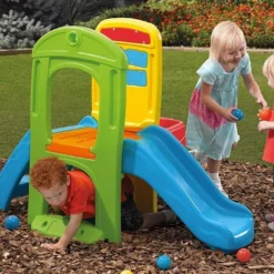 Step2 Aire De Jeux Pour Enfants Play Ball Fun Climber Avec Toboggan 10 Step2 Aire De Jeux Pour Enfants Play Ball Fun Climber Avec Toboggan -Jardelix Soldes Magasin centre activites play ball toboggan escaliers polyethylene ultraresistant 1