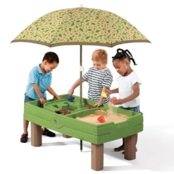Step2 Table De Jeu Sable Et Eau Naturally Playful -Jardelix Soldes Magasin centre activites table sable eau parasol enfants jardin naturally playful 3