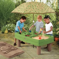 Step2 Table De Jeu Sable Et Eau Naturally Playful -Jardelix Soldes Magasin centre activites table sable eau parasol enfants jardin naturally playful 4