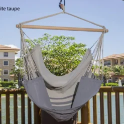 Chaise-hamac En Tissu - TranKil -Jardelix Soldes Magasin chaise hamac balancelle anthracite 1