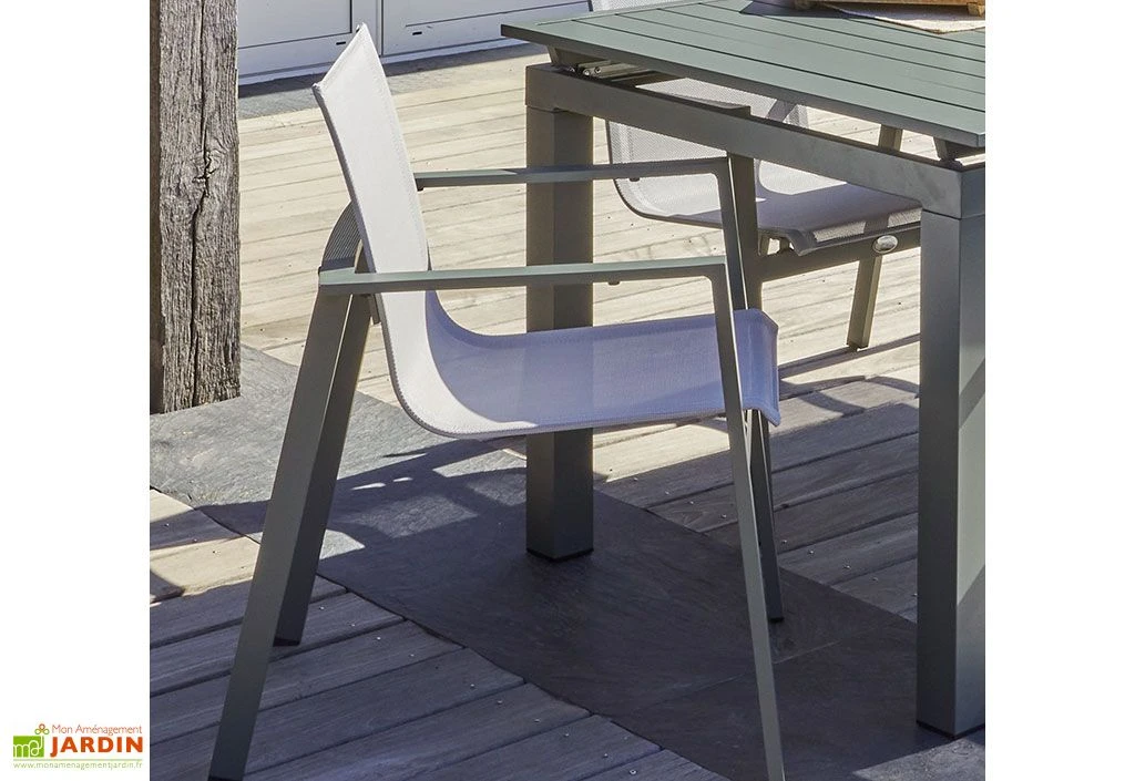 Salon De Jardin Haut 10 Places En Aluminium Et Textilène - Miami 5 Salon De Jardin Haut 10 Places En Aluminium Et Textilène - Miami – Image 3