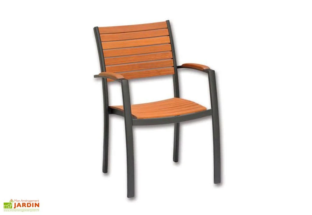 Chaise De Jardin En Bois D’Eucalyptus Et Aluminium Flamingo 3 Chaise De Jardin En Bois D’Eucalyptus Et Aluminium Flamingo