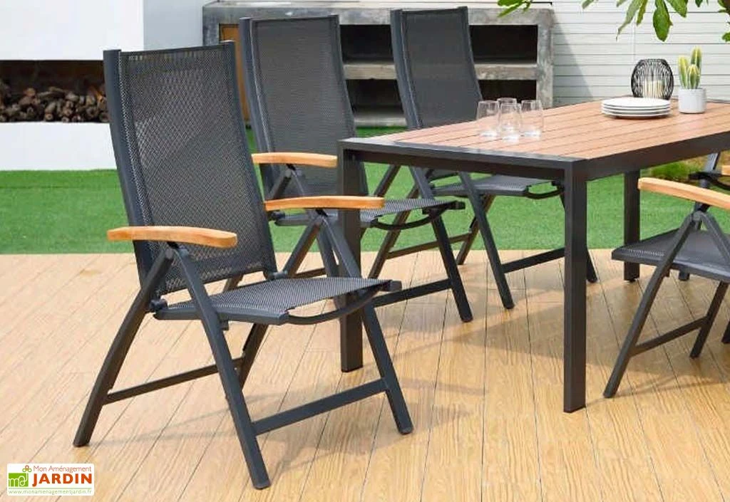 Chaise De Jardin Pliante En Aluminium Et Polyester Angela Deluxe 4 Chaise De Jardin Pliante En Aluminium Et Polyester Angela Deluxe – Image 2