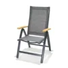 Chaise De Jardin Pliante En Aluminium Et Polyester Angela Deluxe