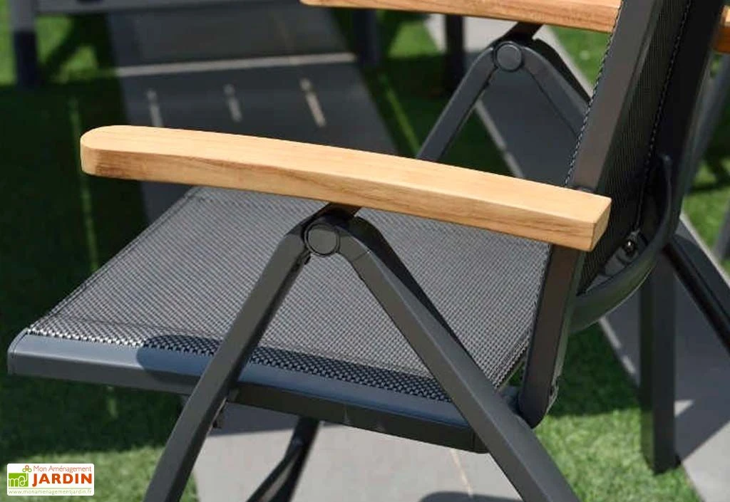 Chaise De Jardin Pliante En Aluminium Et Polyester Angela Deluxe 6 Chaise De Jardin Pliante En Aluminium Et Polyester Angela Deluxe – Image 4