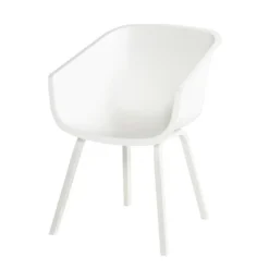 Chaise De Jardin En Résine Et Aluminium Amalia (lot De 2) -Jardelix Soldes Magasin chaise jardin resine aluminium amalia blanc