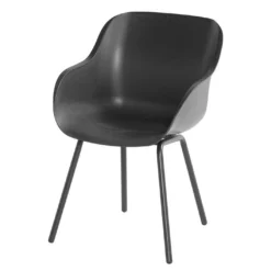 Chaise De Jardin Résine Et Aluminium Sophie Rondo Elegance (lot De 2) -Jardelix Soldes Magasin chaise jardin resine hartman anthracite