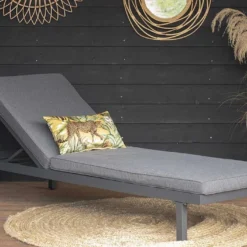 Bain De Soleil En Aluminium + Matelas En Polyester Aveiro