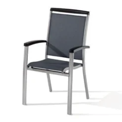 Chaise De Jardin Alu Et Textilux Empilable Royal (lot De 6)