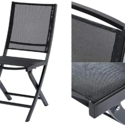 Salon De Jardin HPL Star : Table Extensible + 6 Fauteuils + 4 Chaises 11 Salon De Jardin HPL Star : Table Extensible + 6 Fauteuils + 4 Chaises -Jardelix Soldes Magasin chaise salon de jardin hbl aluminium textilene