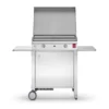 Plancha à Gaz En Inox Chef 55 (53 X 40 Cm) + Chariot Fermé Et Housse -Jardelix Soldes Magasin chariot ferme plancha gaz inox chef55
