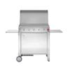 Plancha à Gaz En Inox Chef 80 (79 X 40 Cm) + Chariot Fermé Et Housse -Jardelix Soldes Magasin chariot plancha gaz plaque inox chef80