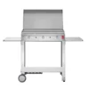 Plancha à Gaz En Inox Chef 80 (79 X 40 Cm) + Chariot Et Housse -Jardelix Soldes Magasin chariot transport plancha gaz inox chef80