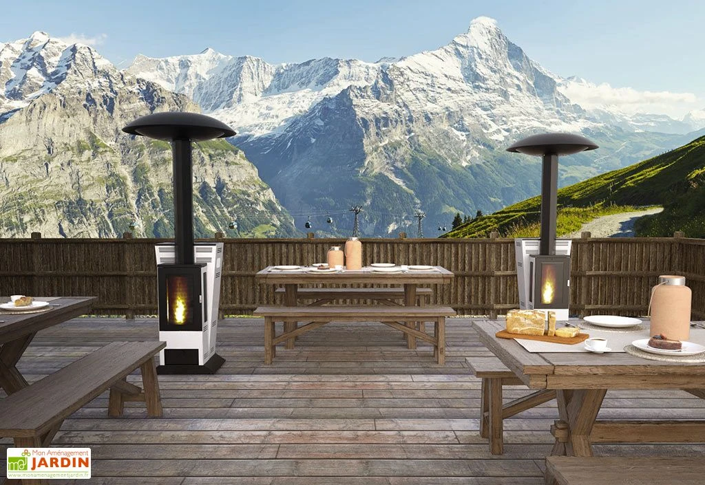 Parasol Chauffant à Pellets Vulcano Hotspot 14,8 KW + Diffuseur 6 Parasol Chauffant à Pellets Vulcano Hotspot 14,8 KW + Diffuseur – Image 4