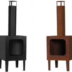 Cheminée De Jardin Colorado En Acier -Jardelix Soldes Magasin cheminee jardin exterieur colorado 2 coloris