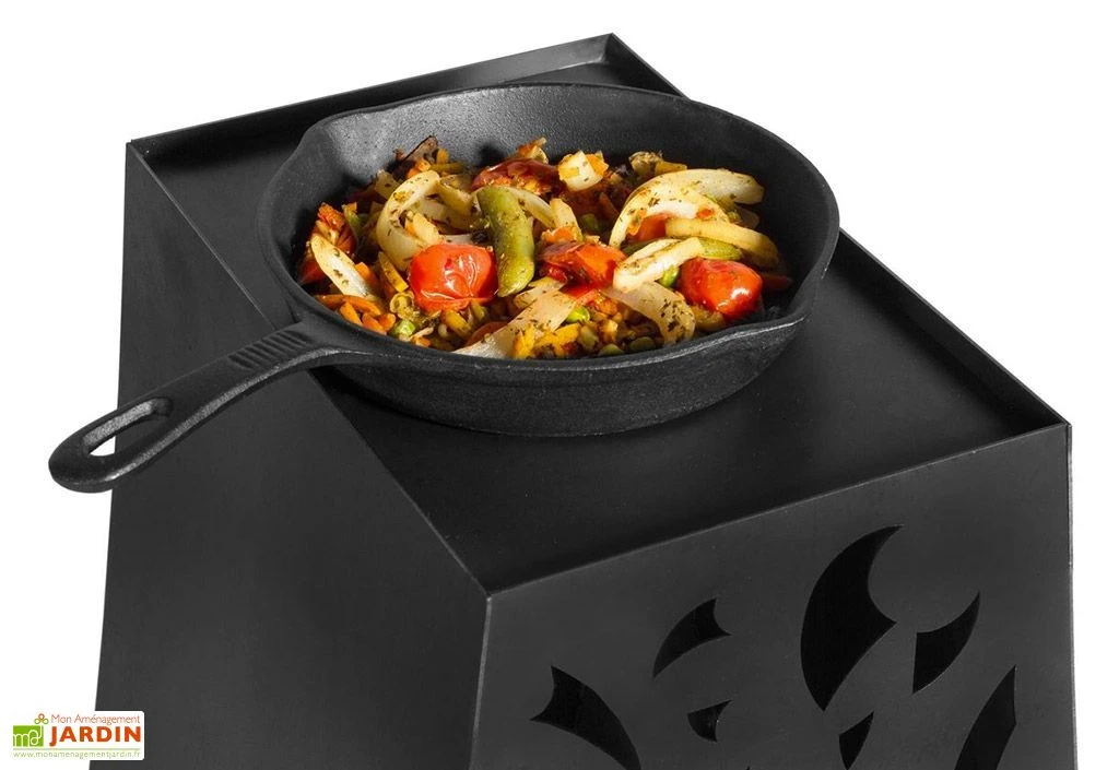 Cheminée Barbecue D'Extérieur Hawana - 50 X 35 X 110 Cm 7 Cheminée Barbecue D'Extérieur Hawana - 50 X 35 X 110 Cm – Image 5