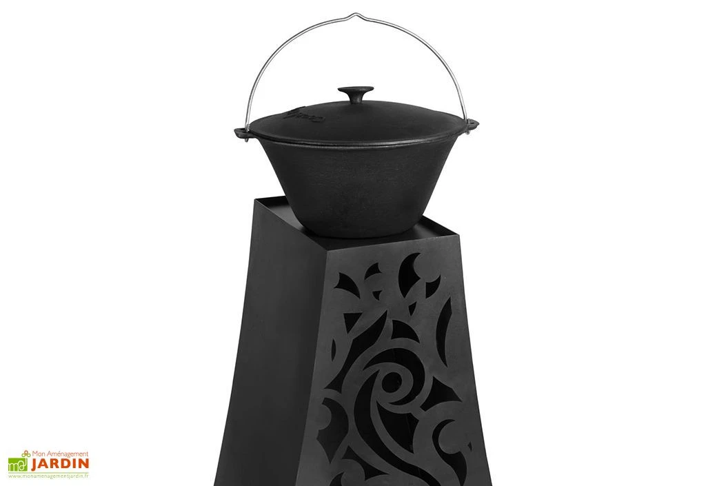 Cheminée Barbecue D'Extérieur Hawana - 50 X 35 X 110 Cm 6 Cheminée Barbecue D'Extérieur Hawana - 50 X 35 X 110 Cm – Image 4