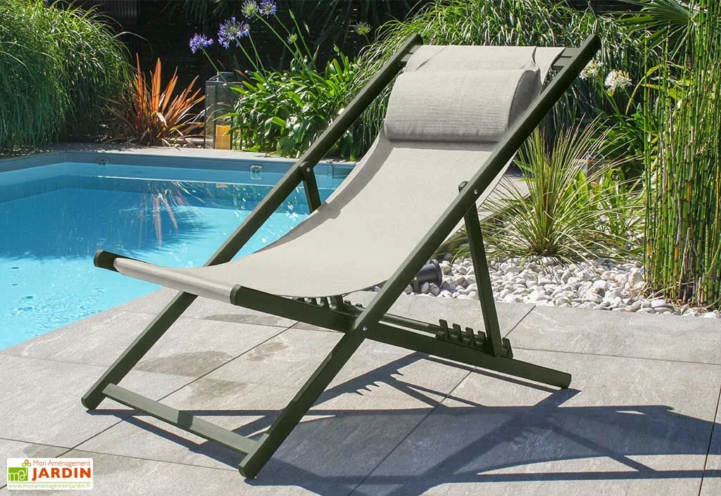 Chilienne De Jardin En Aluminium Et Textilène - Julia 7 Chilienne De Jardin En Aluminium Et Textilène - Julia – Image 5