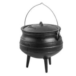 Cocotte En Fonte Naturelle Style Chaudron Africain - 6, 9 Ou 13L