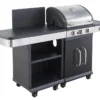 Cuisine D'extérieur Avec Desserte Et Barbecue Gaz 3 Brûleurs – 11,5 KW 2 Cuisine D'extérieur Avec Desserte Et Barbecue Gaz 3 Brûleurs – 11,5 KW -Jardelix Soldes Magasin cuisine exte rieur desserte barbecue 3 bru leurs 1