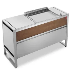 Table De Cuisson Avec Plancha électrique En Inox 60 X 40 Cm - Oasi 142C