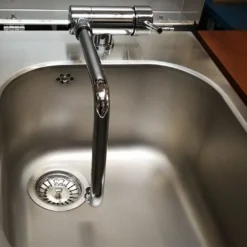 Cuisine Extérieure En Inox Avec Plancha à Gaz + Feu à Gaz + évier + Mitigeur Oasi 205C -Jardelix Soldes Magasin cuisine exterieure inox oasi 205c 6