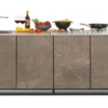 Cuisine Extérieure Professionnelle à 4 Modules STONE CANA Concept + Housse -Jardelix Soldes Magasin cuisine exterieure professionnelle avec 4 modules stone effet pierre cana style avec housse offerte cana concept 4