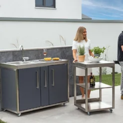 Cuisine Extérieure Avec Réfrigérateur Et évier – MO 120 A 10 Cuisine Extérieure Avec Réfrigérateur Et évier – MO 120 A -Jardelix Soldes Magasin cuisine exterieure stengel 120a frigo evier 1