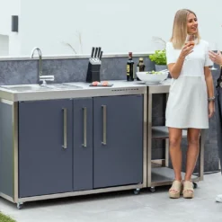 Cuisine Extérieure Avec Réfrigérateur Et évier – MO 120 A 9 Cuisine Extérieure Avec Réfrigérateur Et évier – MO 120 A -Jardelix Soldes Magasin cuisine exterieure stengel 120a frigo evier