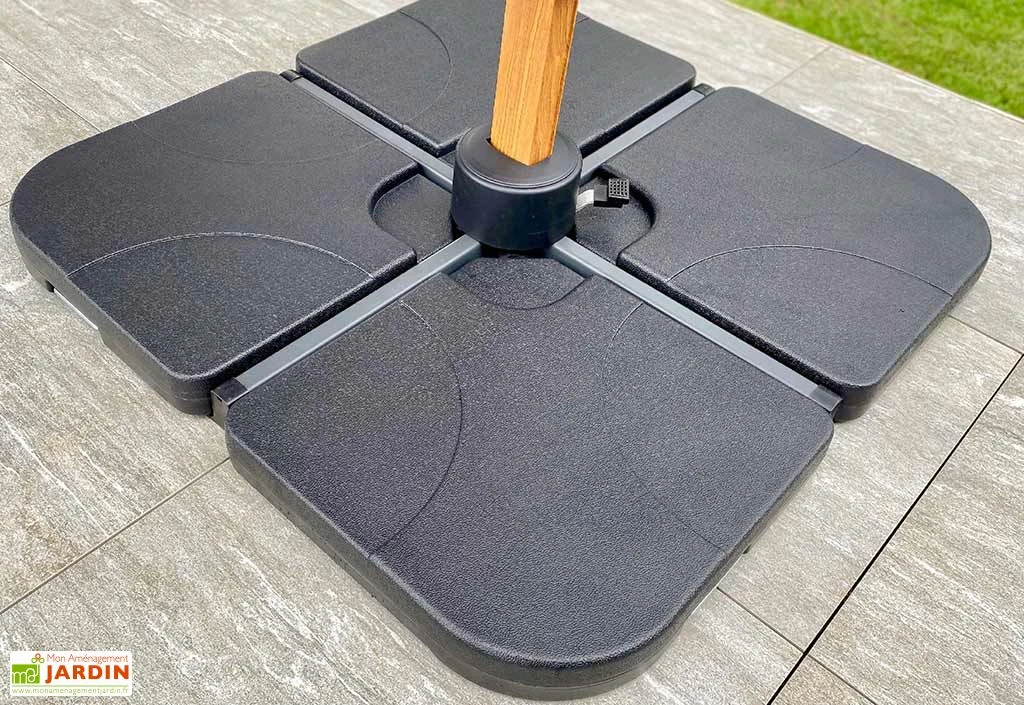 Dalles Pour Parasol En Plastique à Lester (Lot De 4) 5 Dalles Pour Parasol En Plastique à Lester (Lot De 4) – Image 3