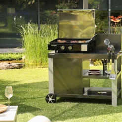 Desserte Extérieure En Acier époxy Nova 110 – L 122 X L 65 X H 105 Cm 8 Desserte Extérieure En Acier époxy Nova 110 – L 122 X L 65 X H 105 Cm -Jardelix Soldes Magasin desserte nova 110 0