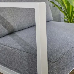 Jardelix Soldes Magasin -Jardelix Soldes Magasin detail accoudoir fauteuil jardin alu blanc