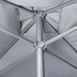 Parasol En Aluminium Laqué Et Toile En Oléfine 250 X 250 Cm - Eolo -Jardelix Soldes Magasin detail armature parasol eolo gris anth