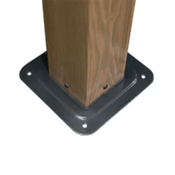 Pergola Autoportée En Aluminium Effet Bois 10 M² – Fontana -Jardelix Soldes Magasin detail poteau pergola alu 10m2 fontana sojag