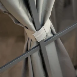 Rideaux En Polyester Pour Pavillon De Jardin Savino -Jardelix Soldes Magasin detail rideaux scratch