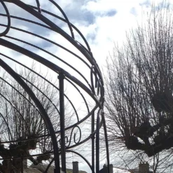 Gloriette En Fer Forgé - Fleurdelisée ∅ 2,40 M -Jardelix Soldes Magasin details gloriette fer forge godart ferronnerie