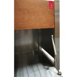 Table De Cuisson Avec Plancha à Gaz En Inox Et Friteuse Oasi 205C -Jardelix Soldes Magasin details porte table cuisson fermee inox