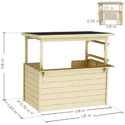 Cabane Enfant En Bois Soulet Façon Poolhouse – Playa 11 Cabane Enfant En Bois Soulet Façon Poolhouse – Playa -Jardelix Soldes Magasin dimensions cabane bois enfant playa soulet