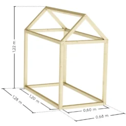 Cabane Enfant En Bois D’activité Libre Soulet – Discover -Jardelix Soldes Magasin dimensions cabane bois enfant soulet discover