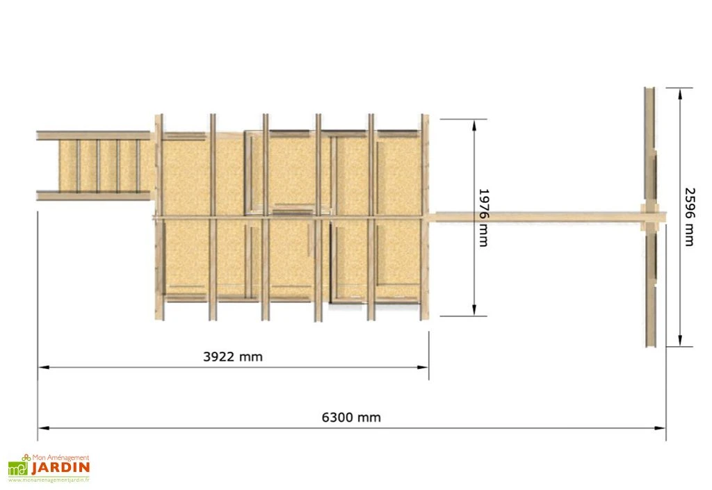 Maison Pour Enfant En Bois Autoclave Avec Toboggan Et Balançoires - Pin 7 Maison Pour Enfant En Bois Autoclave Avec Toboggan Et Balançoires - Pin – Image 5