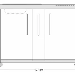 Cuisine Extérieure Avec Réfrigérateur Et évier – MO 120 A 12 Cuisine Extérieure Avec Réfrigérateur Et évier – MO 120 A -Jardelix Soldes Magasin dimensions cuisine exterieure stengel 120a 2