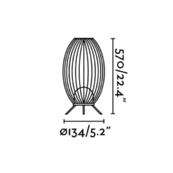 Luminaire Extérieur LED En Aluminium 13 X 57 Cm - Cage 7 Luminaire Extérieur LED En Aluminium 13 X 57 Cm - Cage -Jardelix Soldes Magasin dimensions luminaire exterieur led faro cage