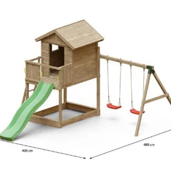 Aire De Jeux Portique En Bois De Pin Traité Fungoo Galaxy S 10 Aire De Jeux Portique En Bois De Pin Traité Fungoo Galaxy S -Jardelix Soldes Magasin dimensions portique bois traite fungoo galaxy