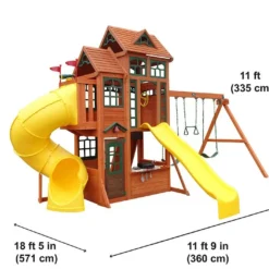 Aire De Jeux Kidkraft Bois De Cèdre Canyon Ridge : Balançoires Toboggans 13 Aire De Jeux Kidkraft Bois De Cèdre Canyon Ridge : Balançoires Toboggans -Jardelix Soldes Magasin dimensions portique en bois