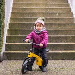 Draisienne Enfant QPlay Tech (pls Coloris) -Jardelix Soldes Magasin draisienne enfant tech bike jaune 1